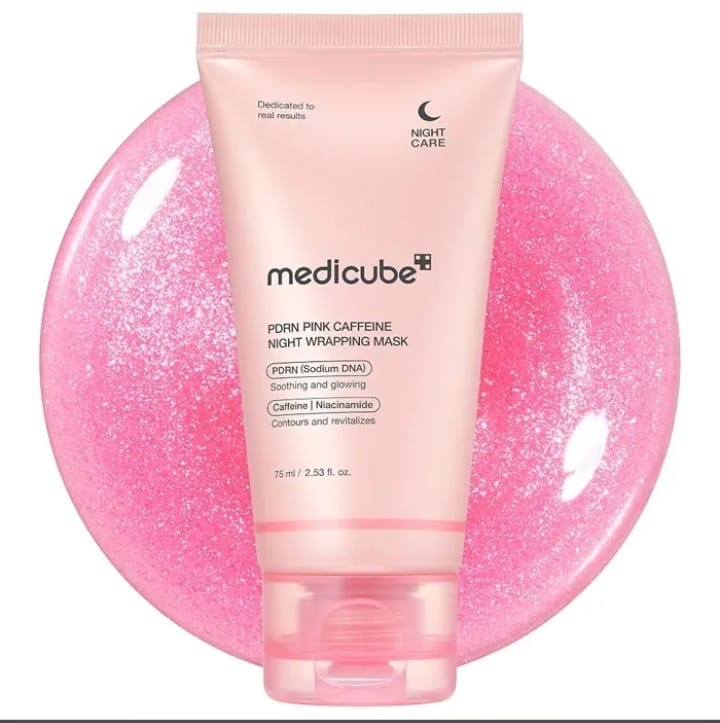 Medicube PDRN PINK Caffeine night wrapping mask 75ml